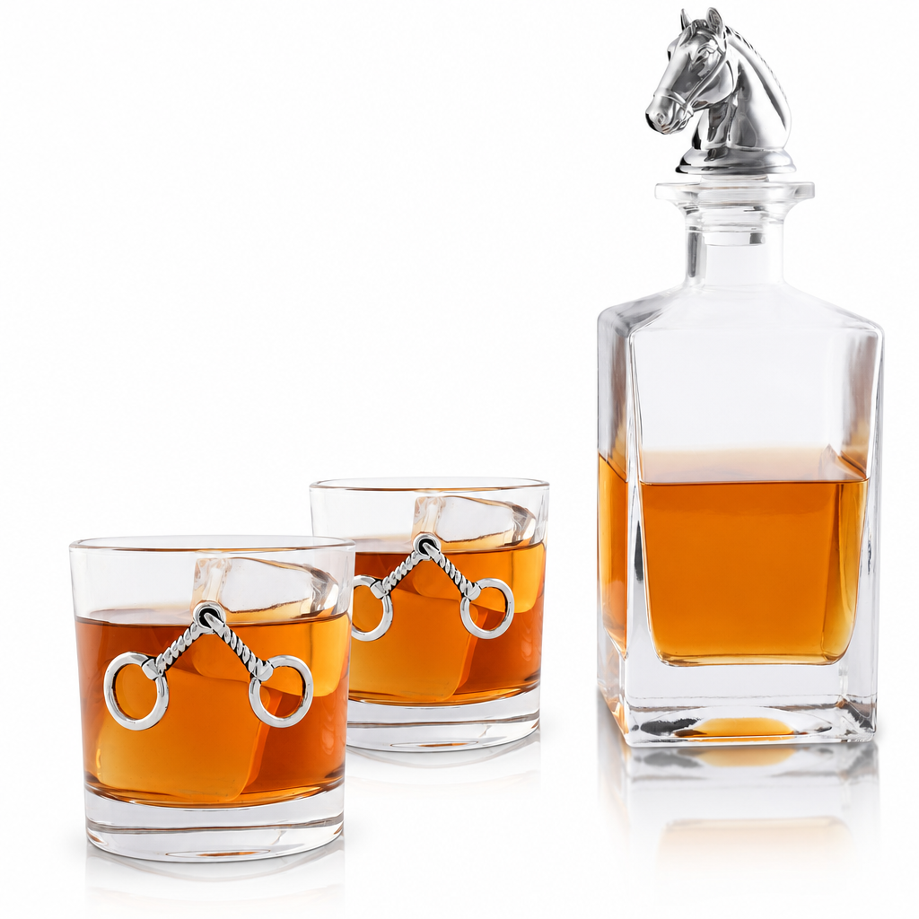 Equestrian Decanter Set with Glasses 1