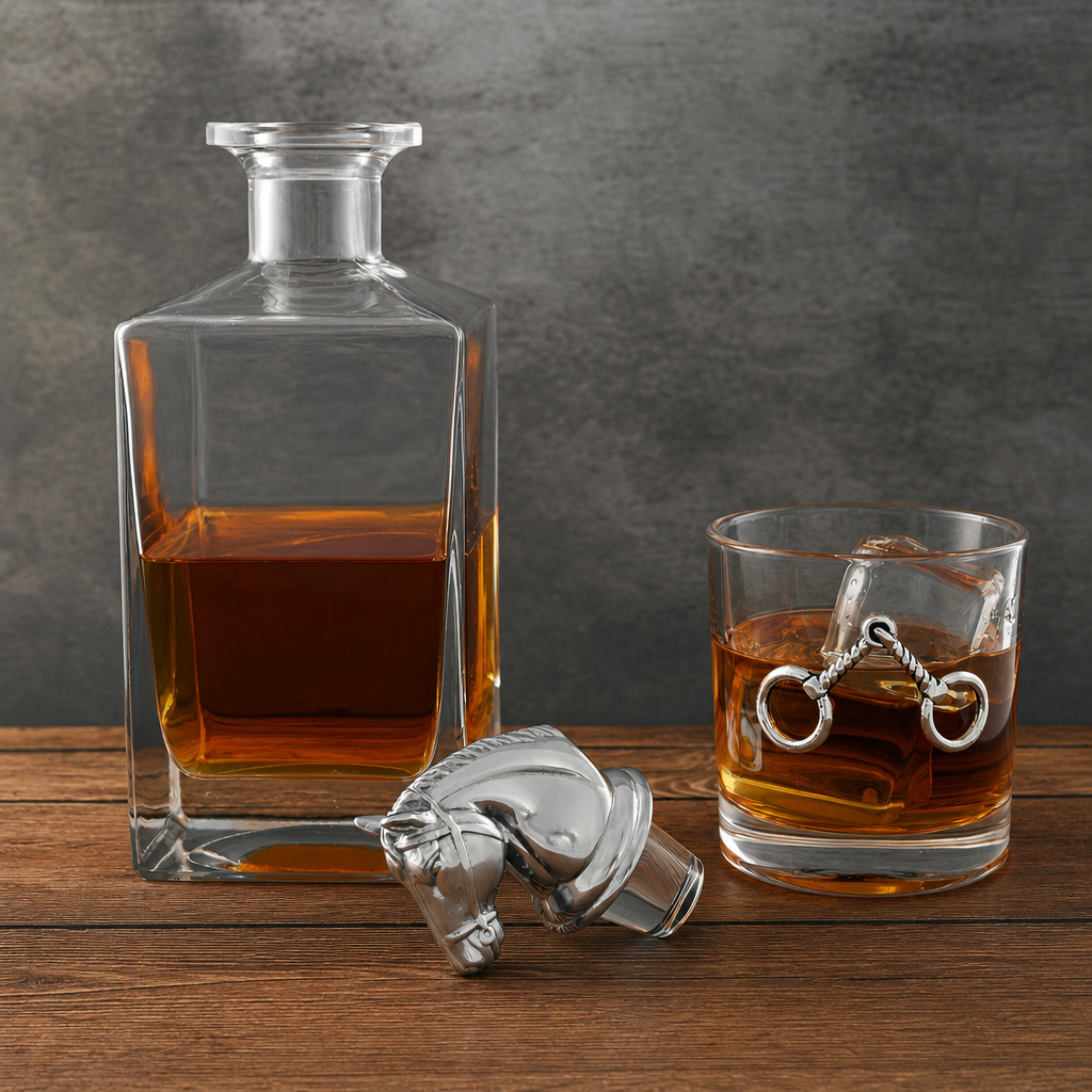 Equestrian Decanter Set with Glasses 11