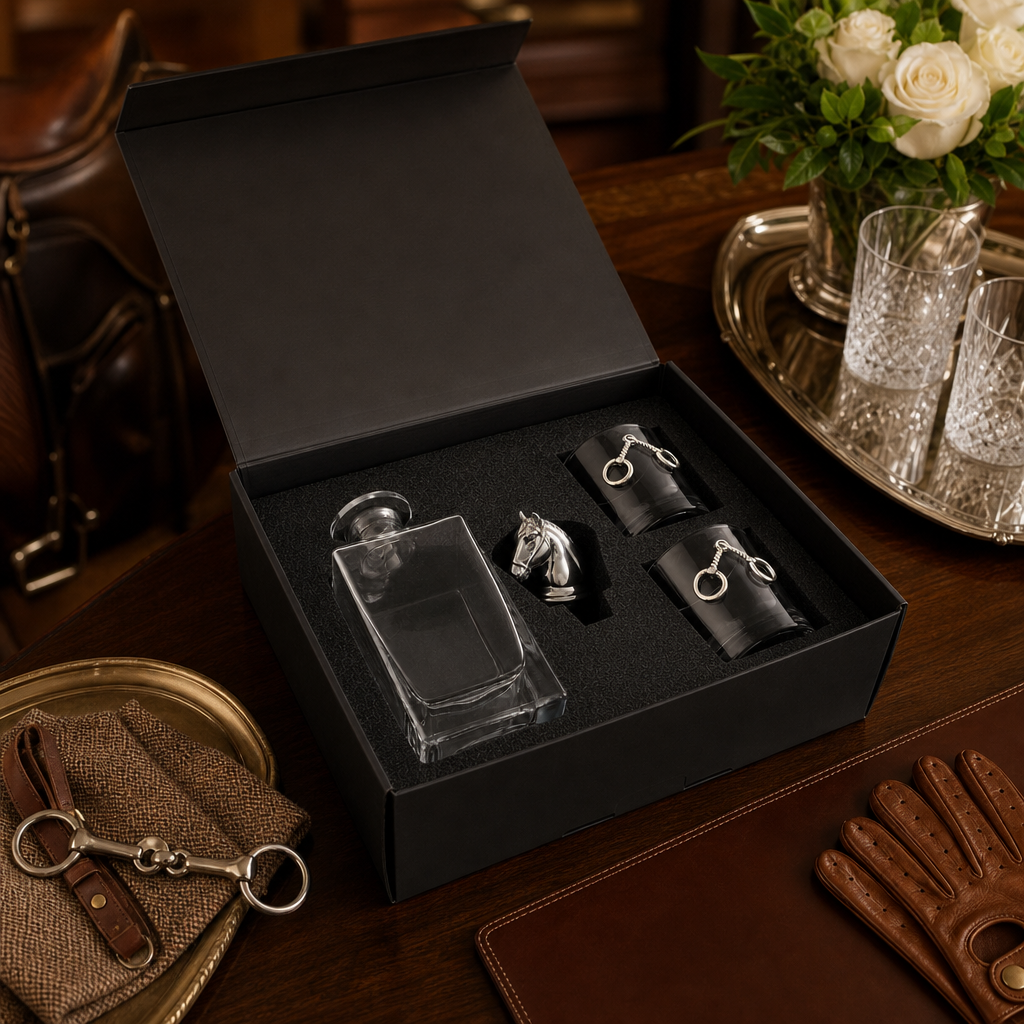 Equestrian Decanter Set with Glasses 9