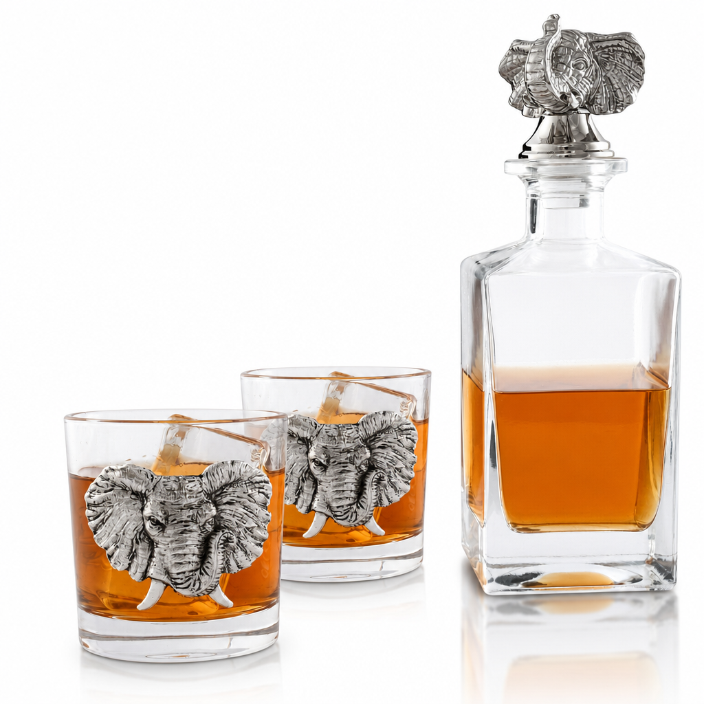 Elephant Decanter Set with Glasses 1