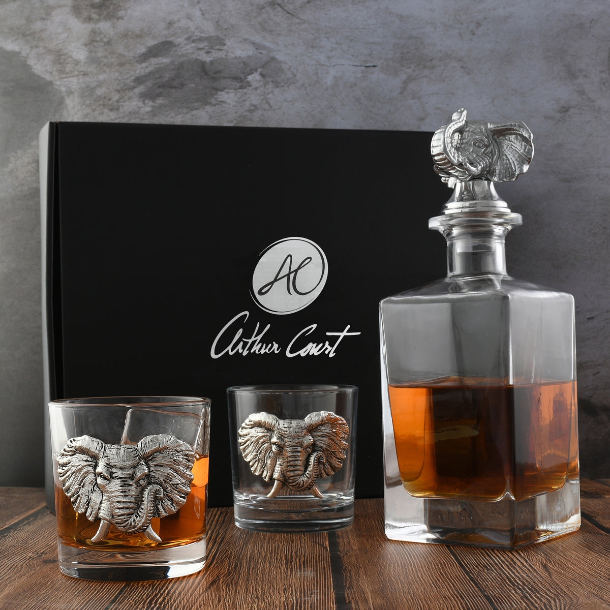 Elephant Decanter Set with Glasses 2