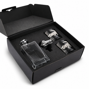 Alligator Decanter Set with Glasses 6