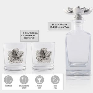 Magnolia Decanter Set with Glasses 12