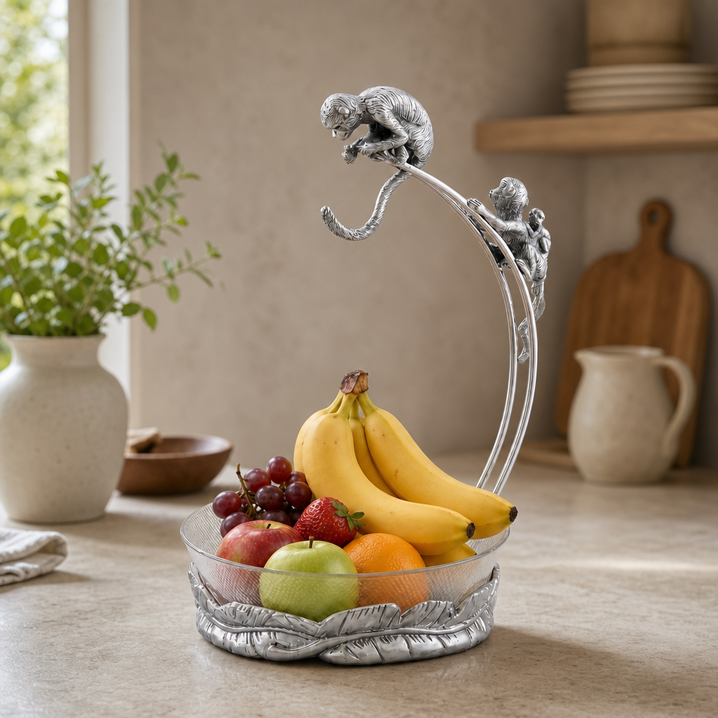 Monkey Banana Holder with Bowl 3
