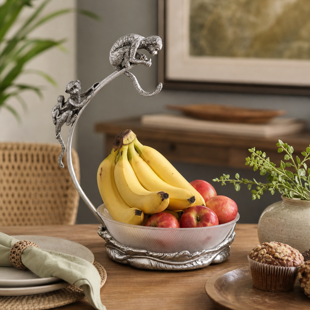Monkey Banana Holder with Bowl 6