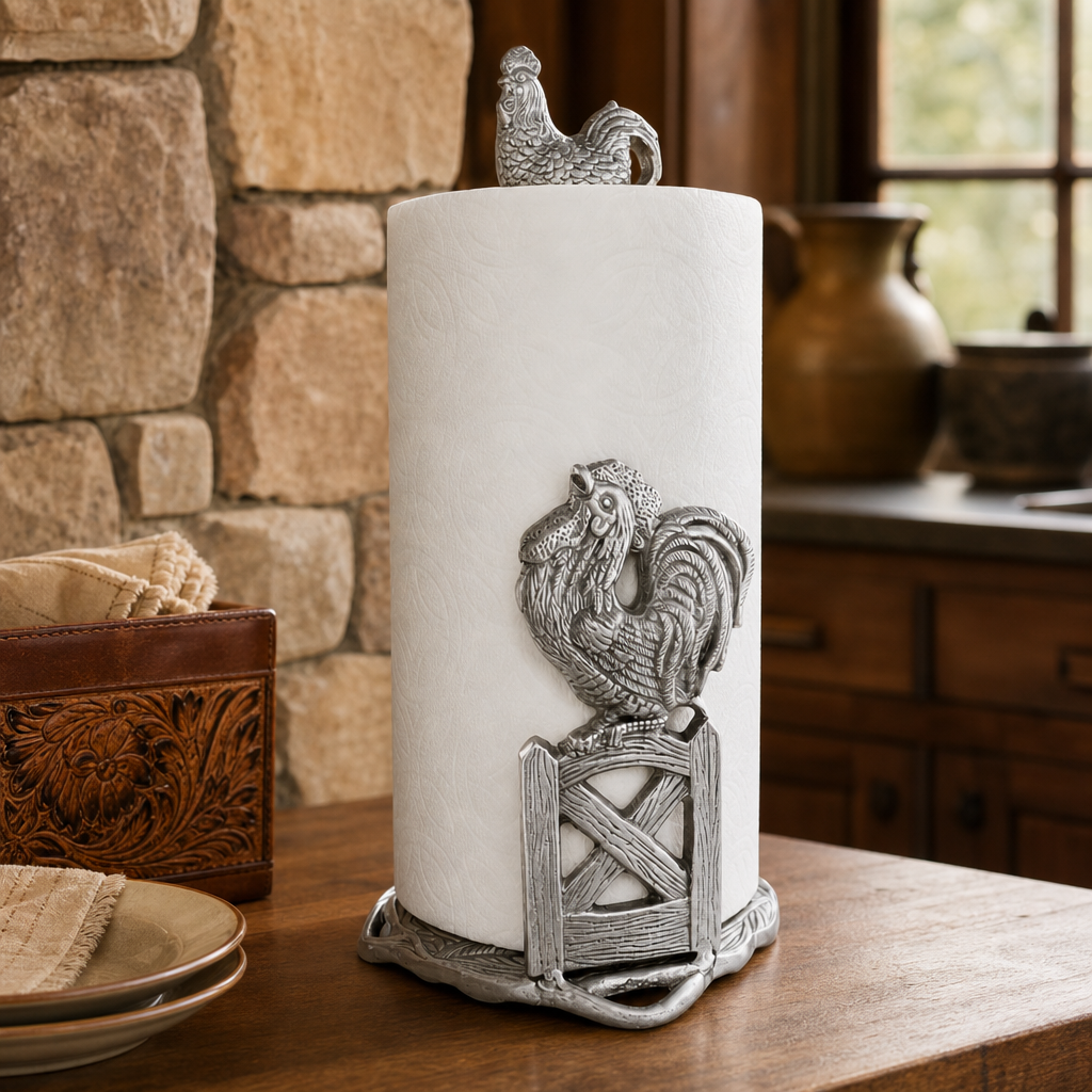 Rooster Paper Towel Holder 2