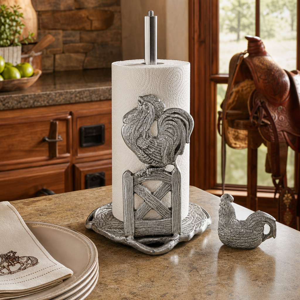 Rooster Paper Towel Holder 6