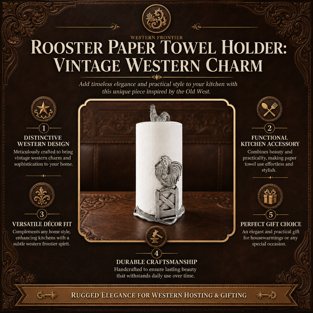 Rooster Paper Towel Holder 16