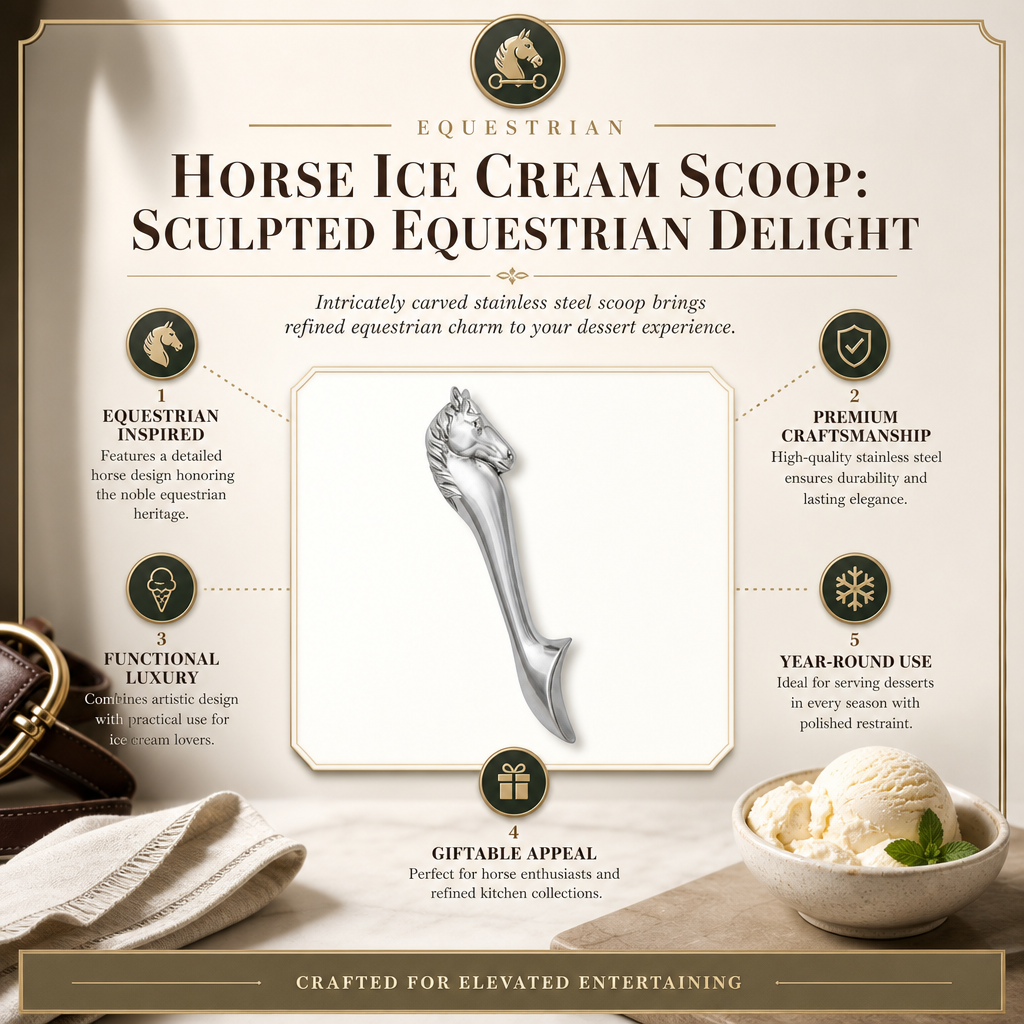Horse Ice Cream Scoop: Sculpted Equestrian Delight