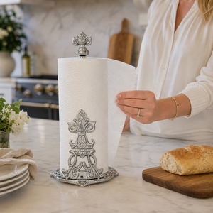 Fleur-De-Lis Paper Towel Holder 4