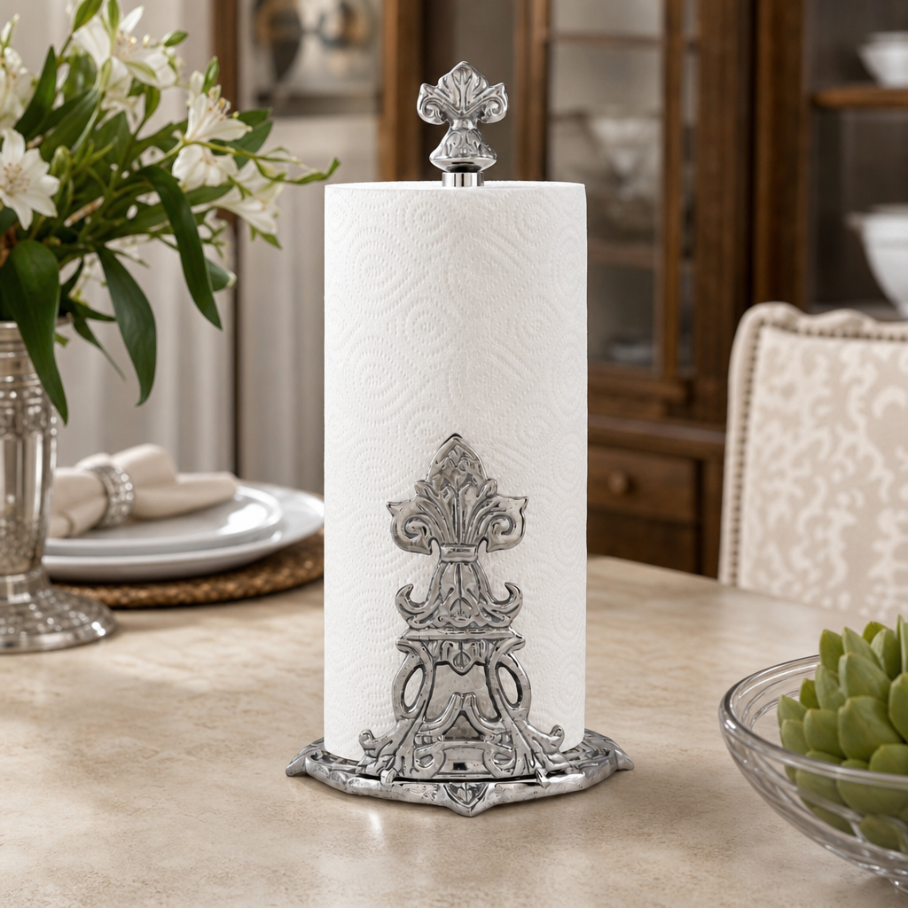 Fleur-De-Lis Paper Towel Holder 1
