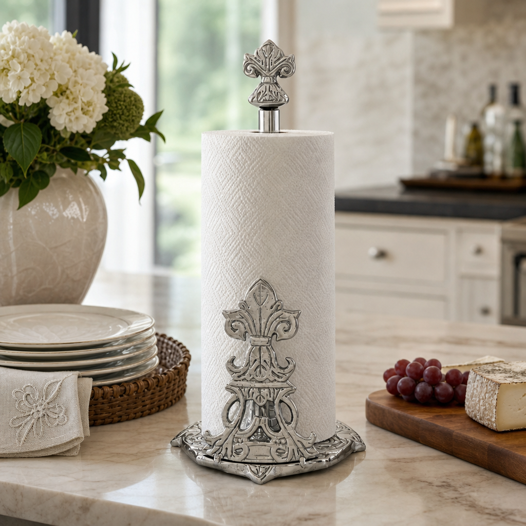 Fleur-De-Lis Paper Towel Holder 5