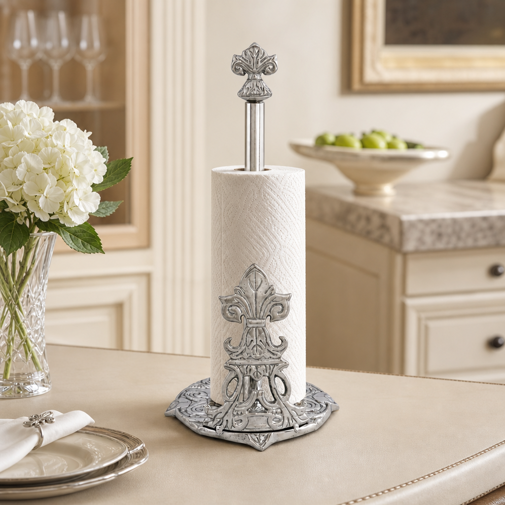 Fleur-De-Lis Paper Towel Holder 3