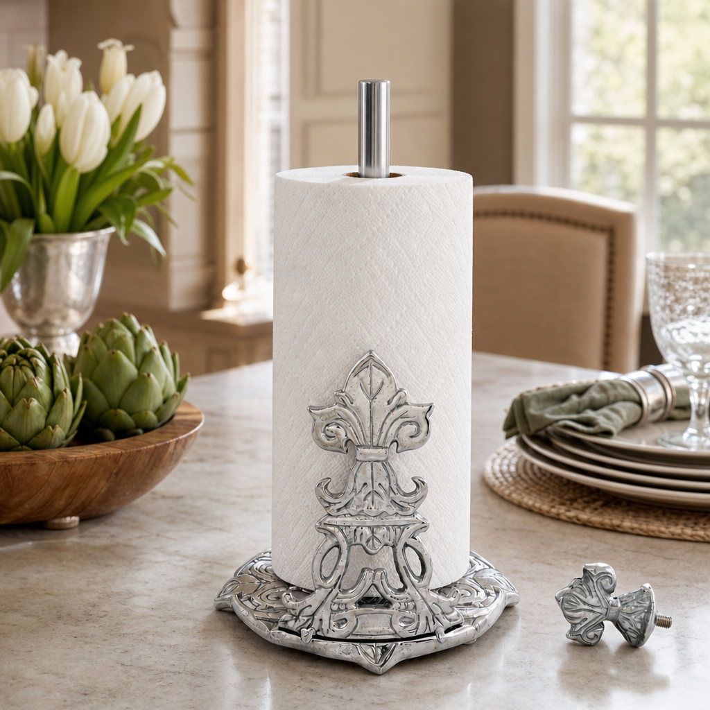 Fleur-De-Lis Paper Towel Holder 6