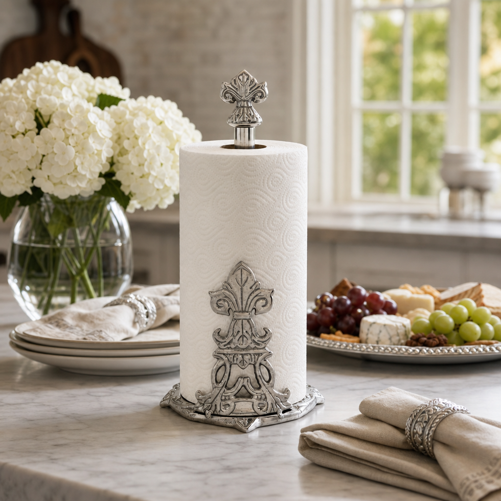 Fleur-De-Lis Paper Towel Holder 7