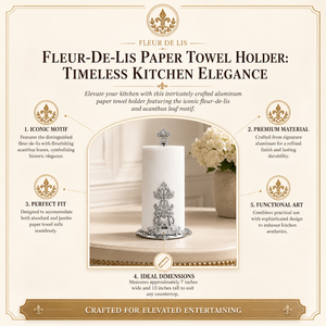 Fleur-De-Lis Paper Towel Holder 11