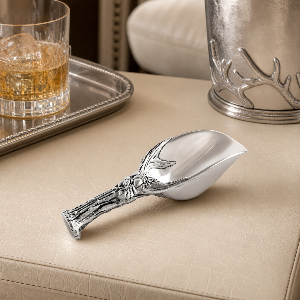 Antler and Oak Leaf Ice Scoop 1