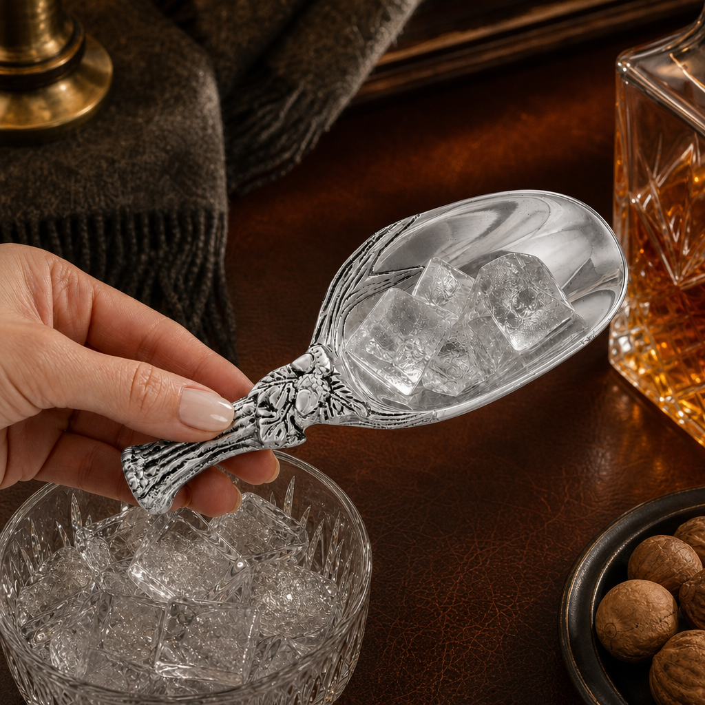 Antler and Oak Leaf Ice Scoop 3