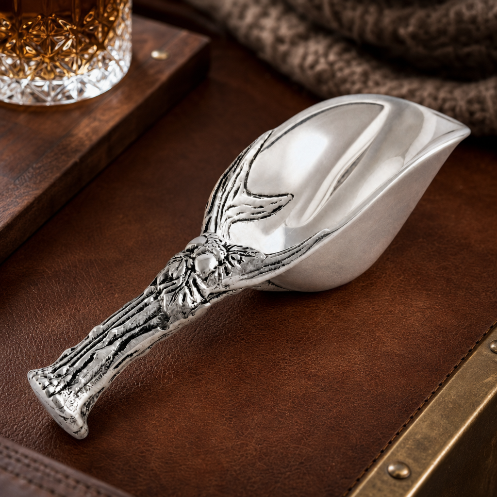 Antler and Oak Leaf Ice Scoop 6
