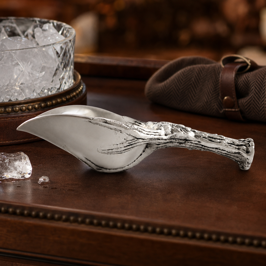 Antler and Oak Leaf Ice Scoop 9