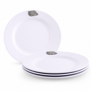 Sea Shell Melamine Lunch Plates - Set of 4 1