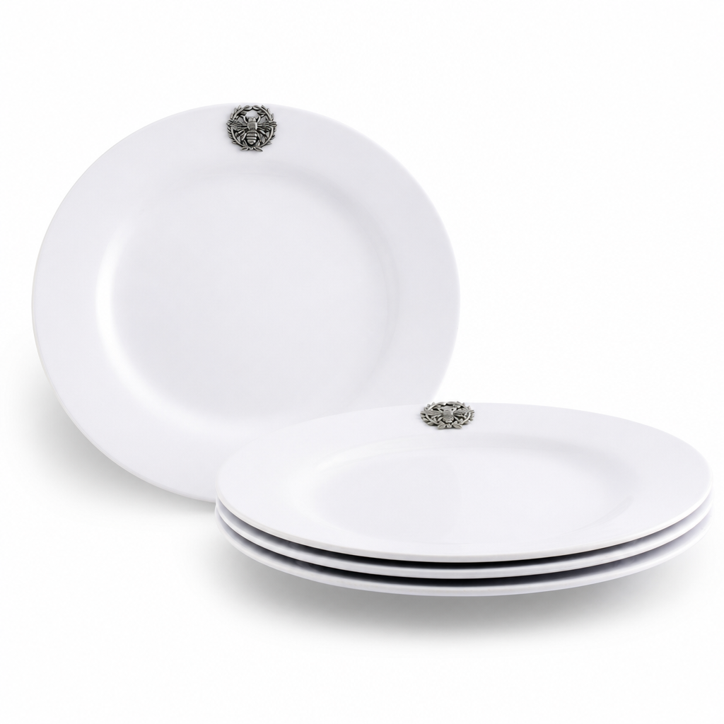 Bee Melamine Lunch Plates - Set of 4 1