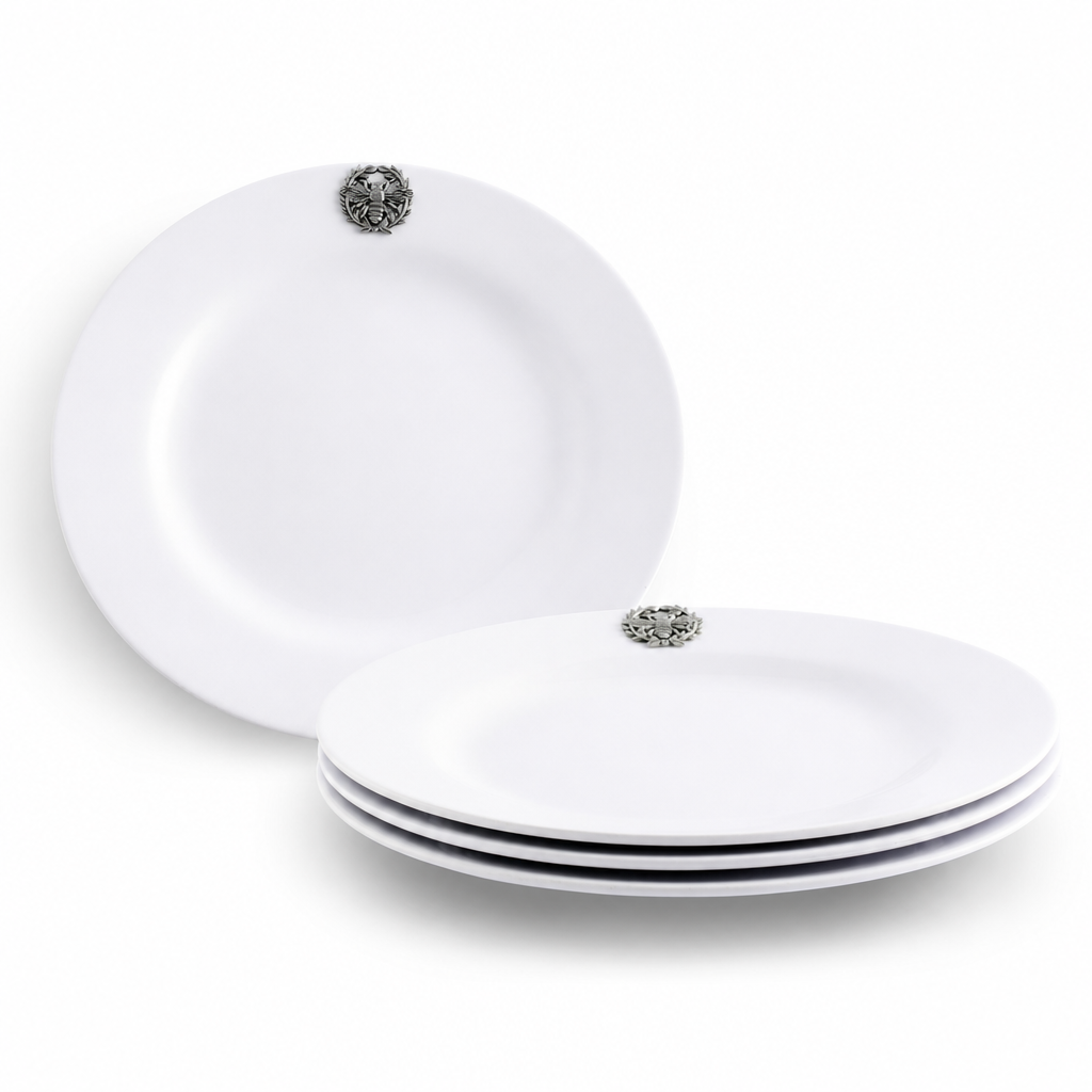 Bee Melamine Lunch Plates - Set of 4 1