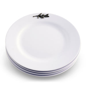 Olive Melamine Lunch Plates - Set of 4 13