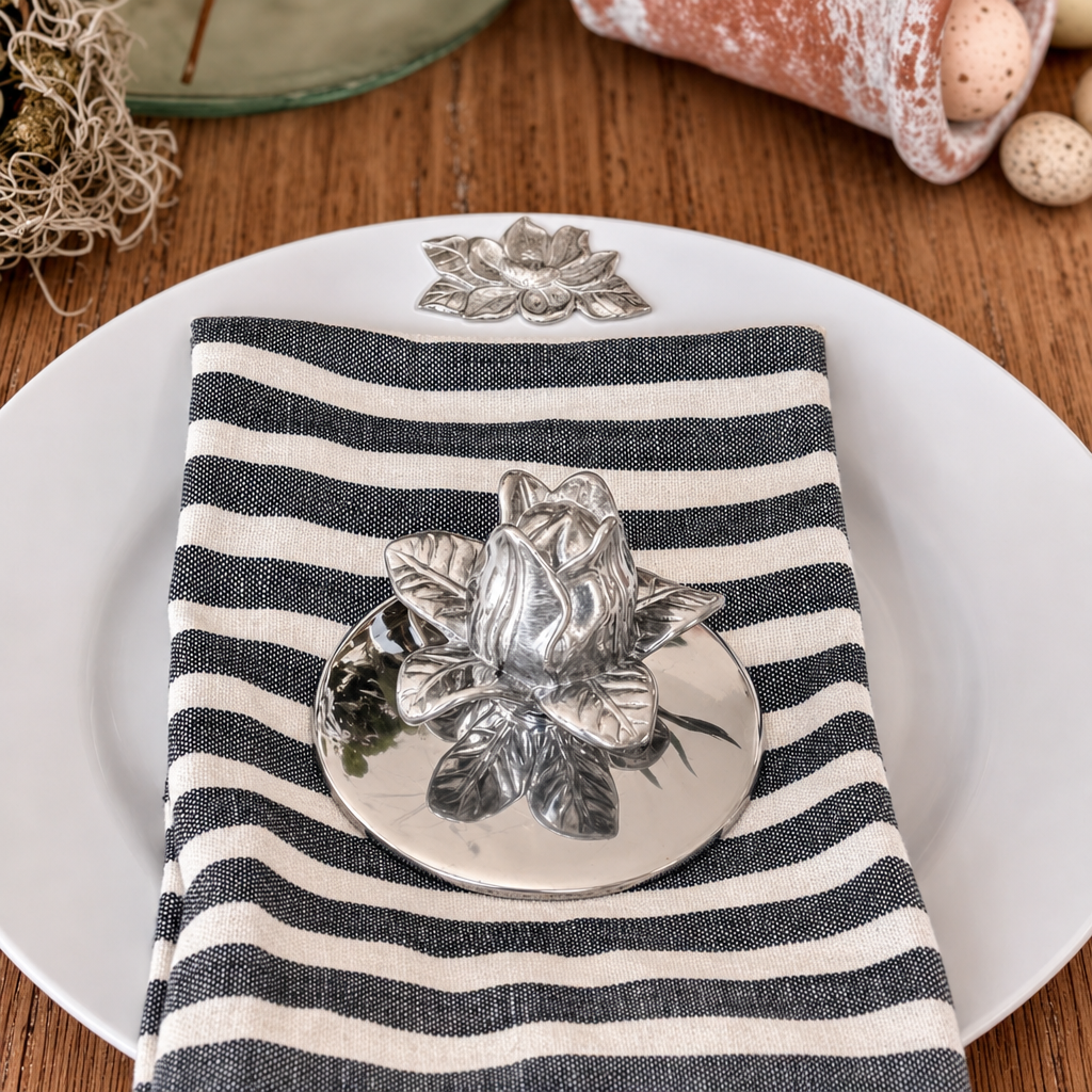 Magnolia Melamine Lunch Plates - Set of 4 8