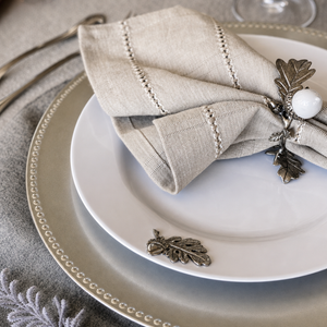 Oak Leaf Melamine Lunch Plates - Set of 4 8