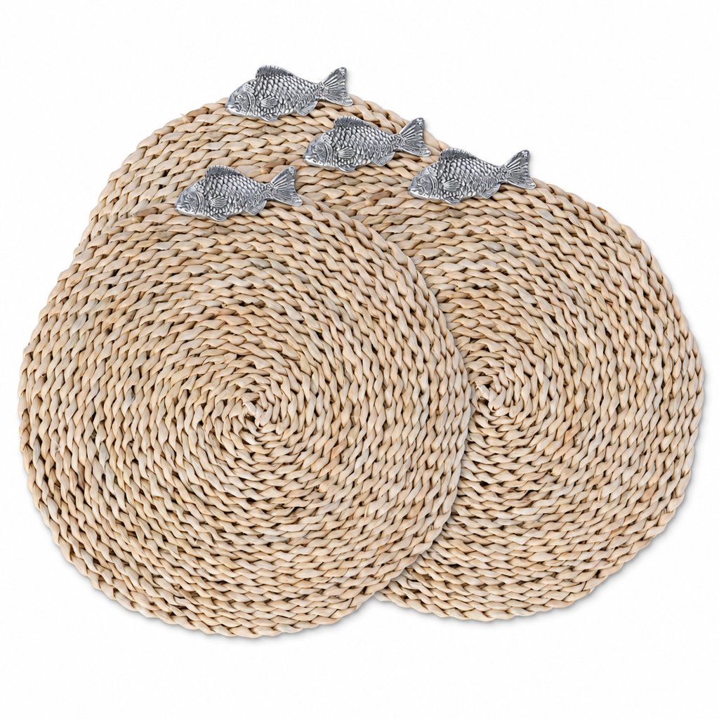 Fish Twisted Seagrass Placemats - set of 4 1