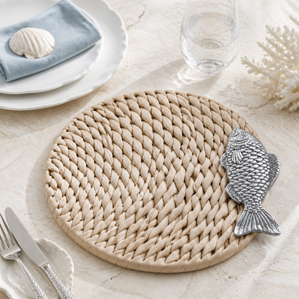Fish Twisted Seagrass Placemats - set of 4 3