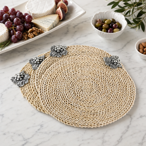 Grape Twisted Seagrass Placemats - set of 4 4