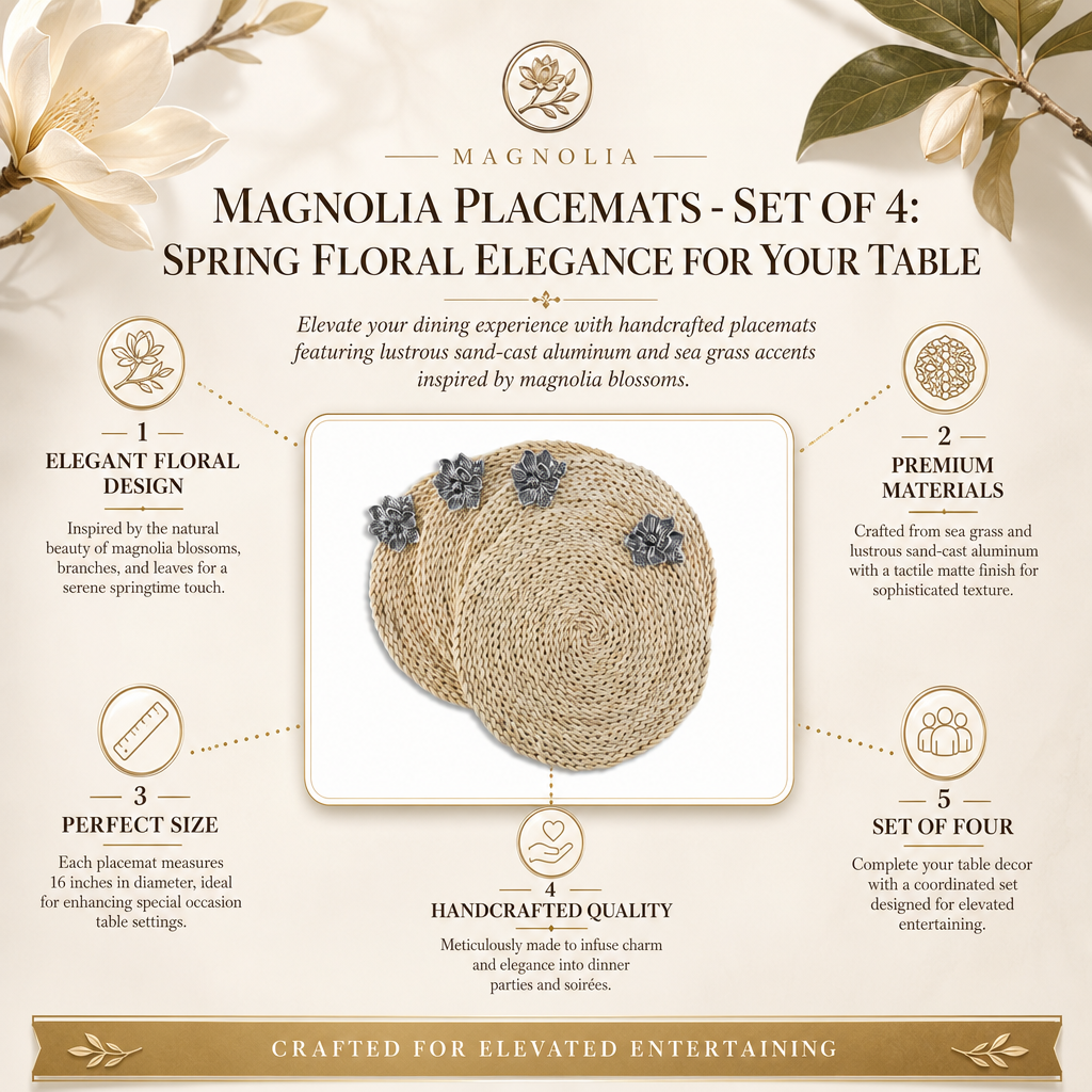 Magnolia Placemats - set of 4 14
