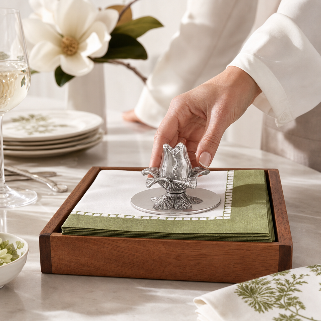Magnolia Napkin Weight 4