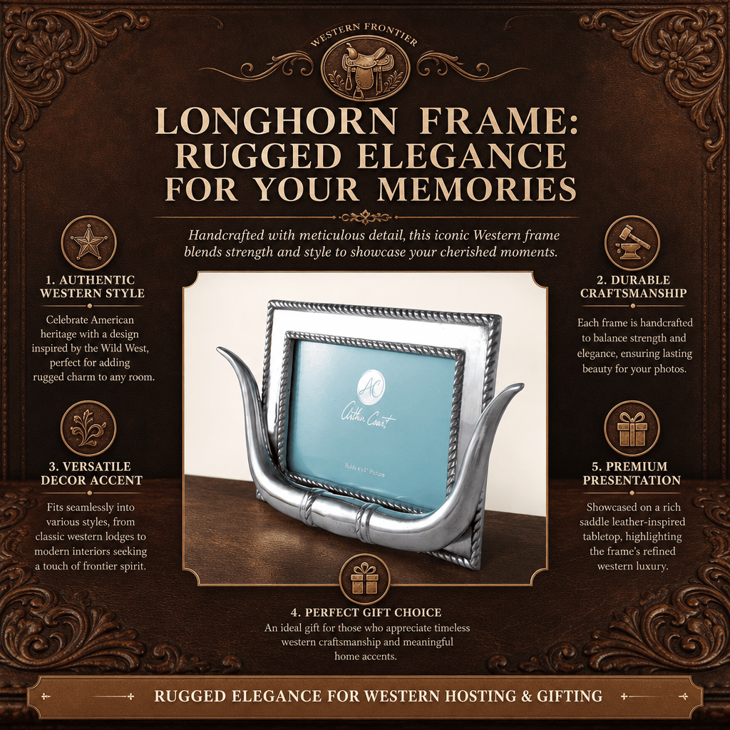 Longhorn Frame: Rugged Elegance for Your Memories