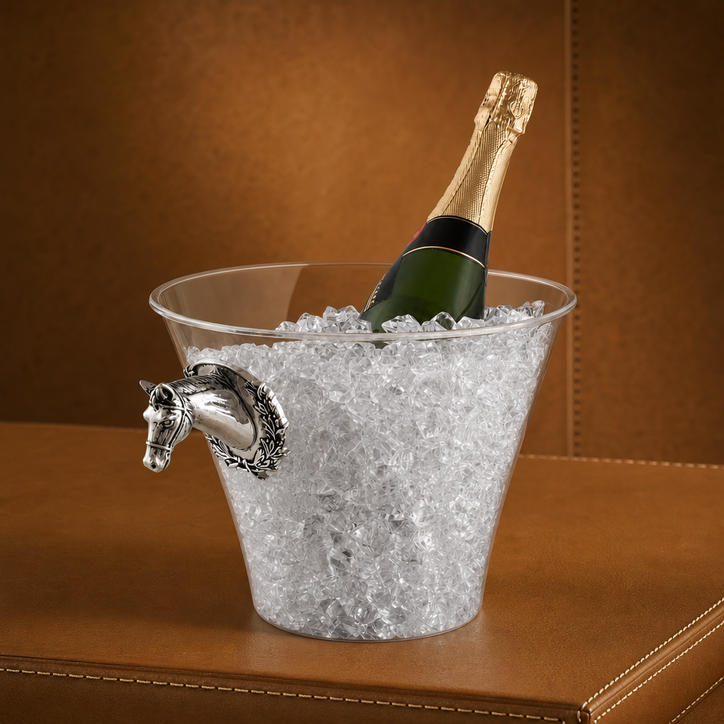 Horse Head Handle Acrylic Ice Bucket 1