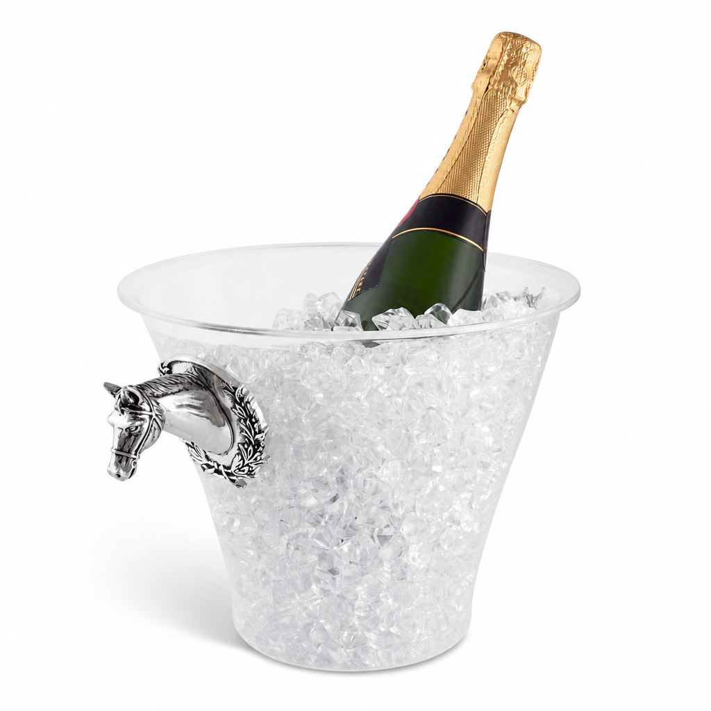 Horse Head Handle Acrylic Ice Bucket 1