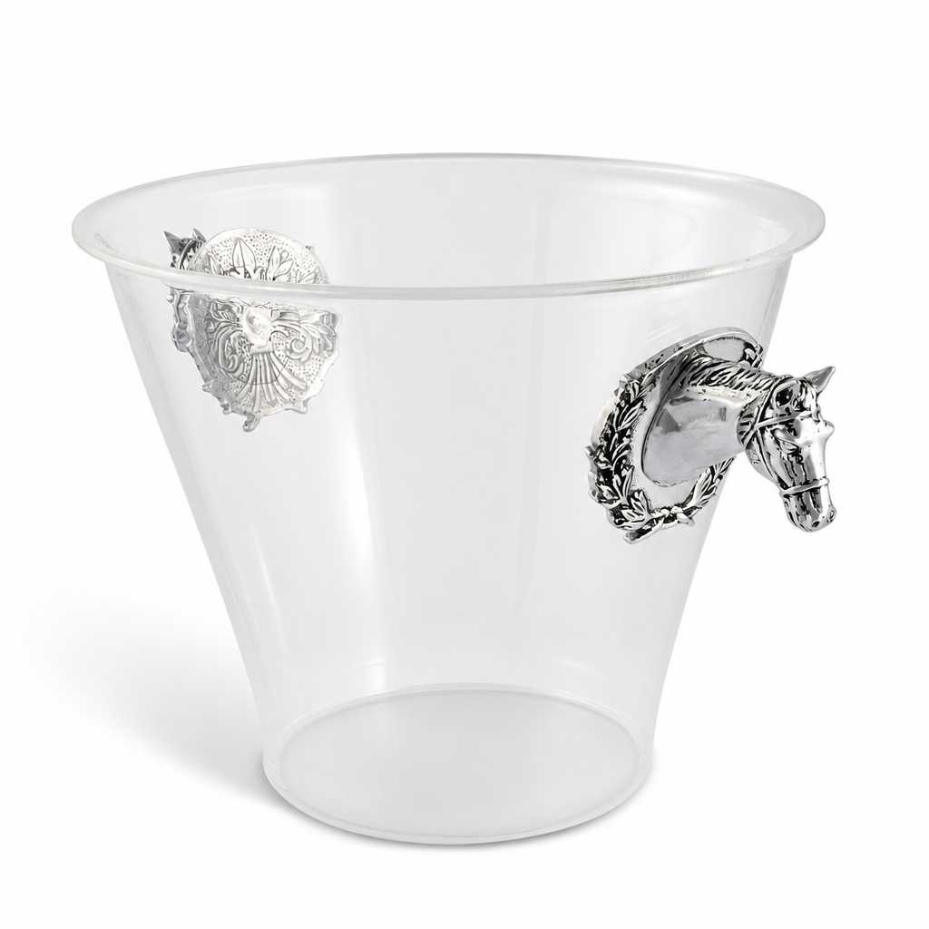 Horse Head Handle Acrylic Ice Bucket 10
