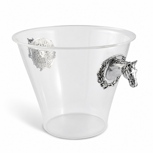 Horse Head Handle Acrylic Ice Bucket 10