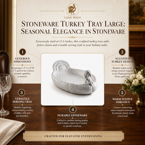 Stoneware Turkey Tray Large 16
