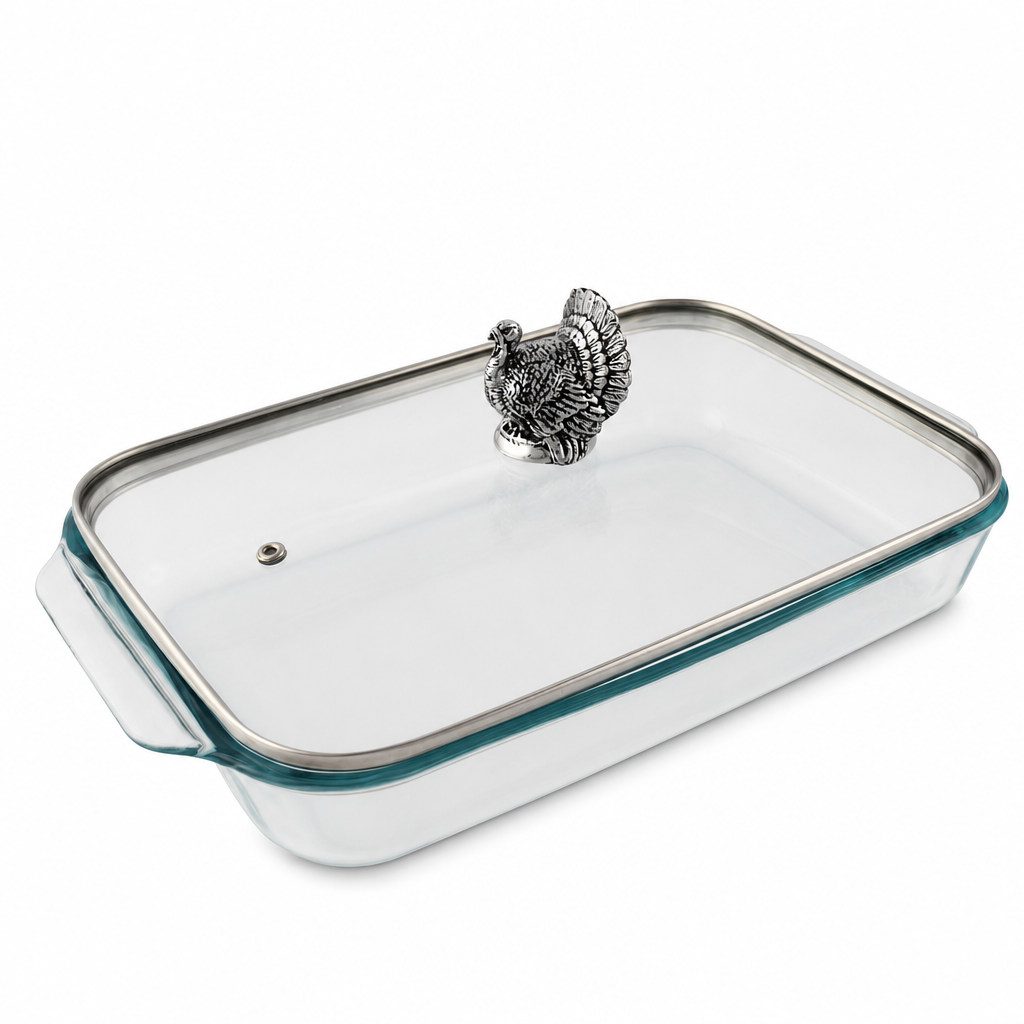 Turkey Lid with Pyrex 3 quart Baking Dish 1