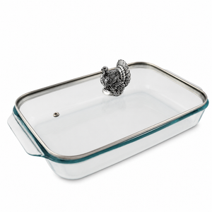 Turkey Lid with Pyrex 3 quart Baking Dish 1