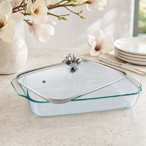 Magnolia Lid with Pyrex 3 quart Baking Dish 3