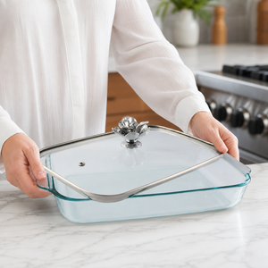 Magnolia Lid with Pyrex 3 quart Baking Dish 7
