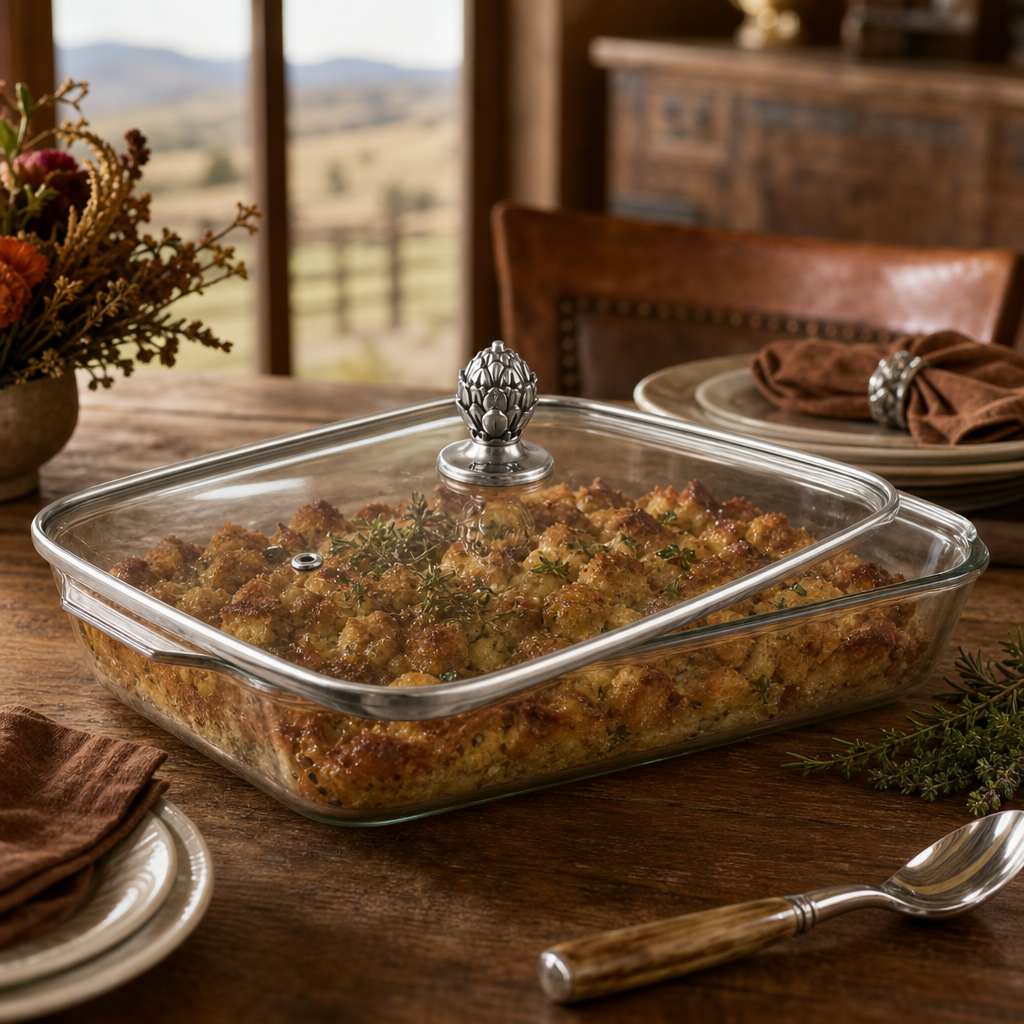 Classic Lid with Pyrex 3 quart Baking Dish 5