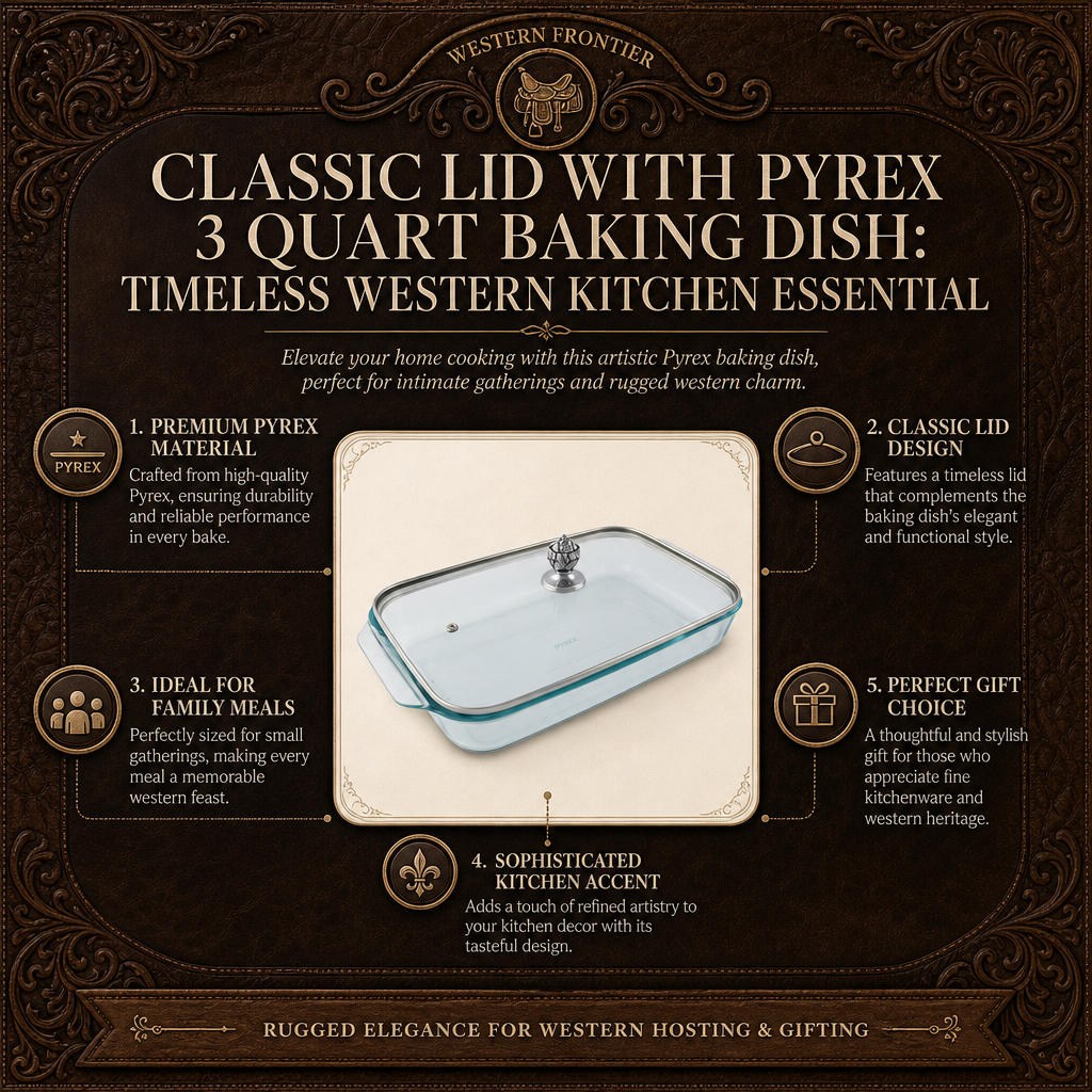 Classic Lid with Pyrex 3 quart Baking Dish 13