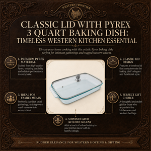 Classic Lid with Pyrex 3 quart Baking Dish 13