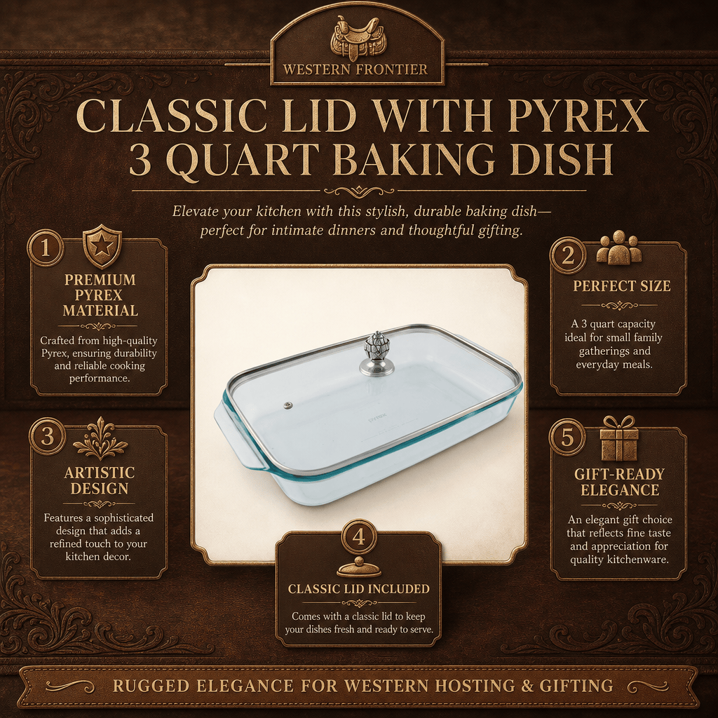 Classic Lid with Pyrex 3 Quart Baking Dish