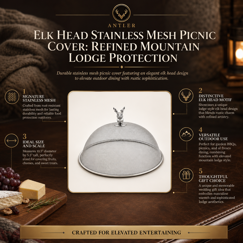 Elk Head Stainless Mesh Picnic Cover 9